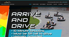 Desktop Screenshot of orlandokartcenter.com